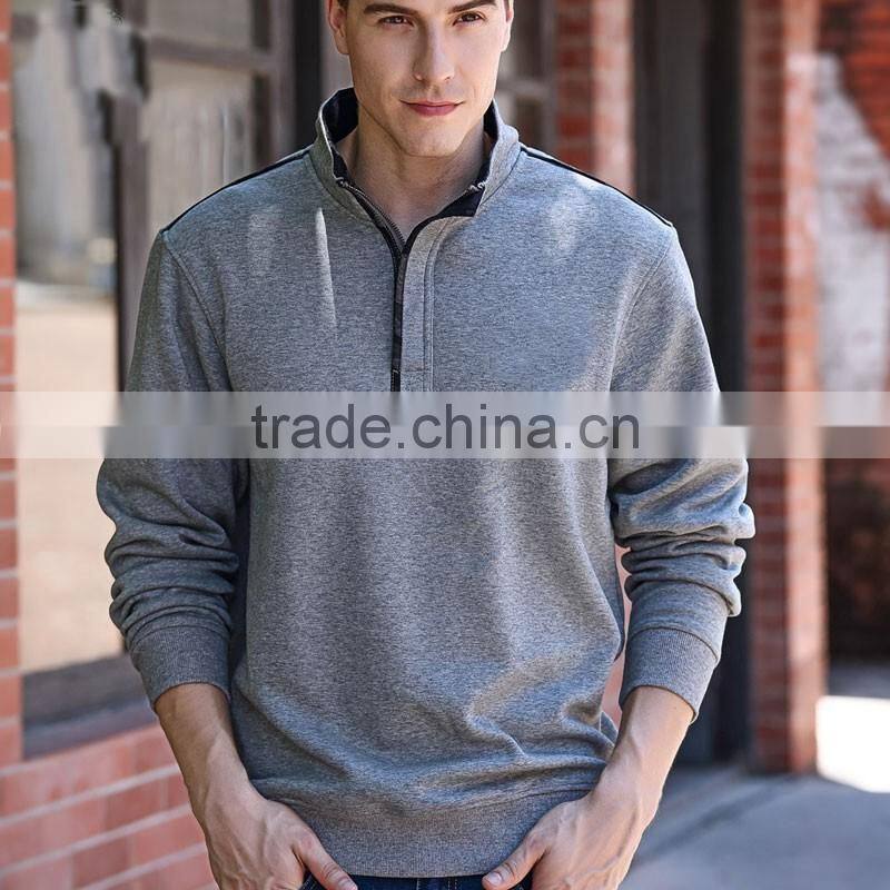 Hot sale men half zip fleece jumper golf hoodies man fleece jacket