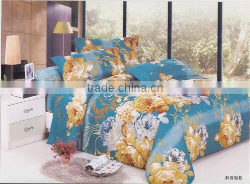 100%polyester disperse printing luxury microfiber diamond velvet bedding set