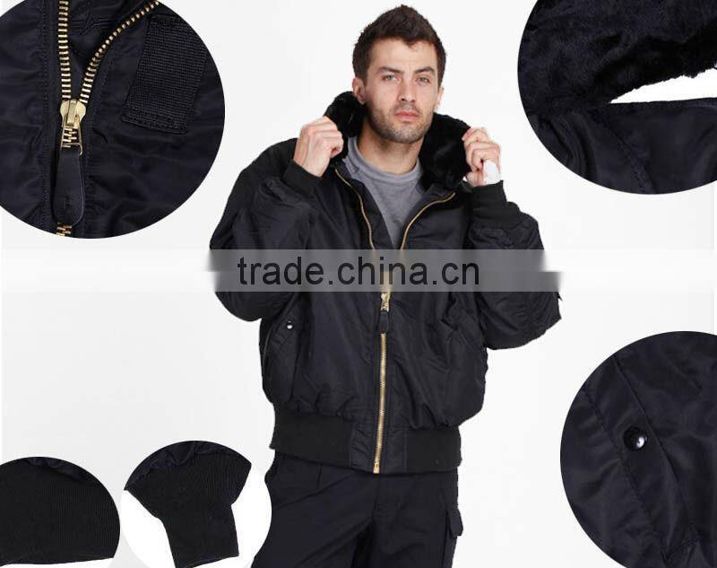 Seibertron B-15 flight jacket Pilot jacket Mens winter jacket coat