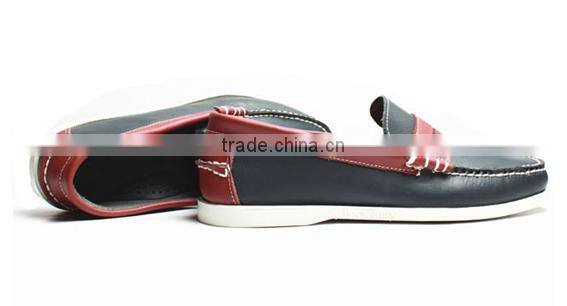 Branded boat casual shoe alibaba stock men genuine leather shoes