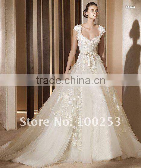 open back long sleeve backless mermaid long tail wedding dress