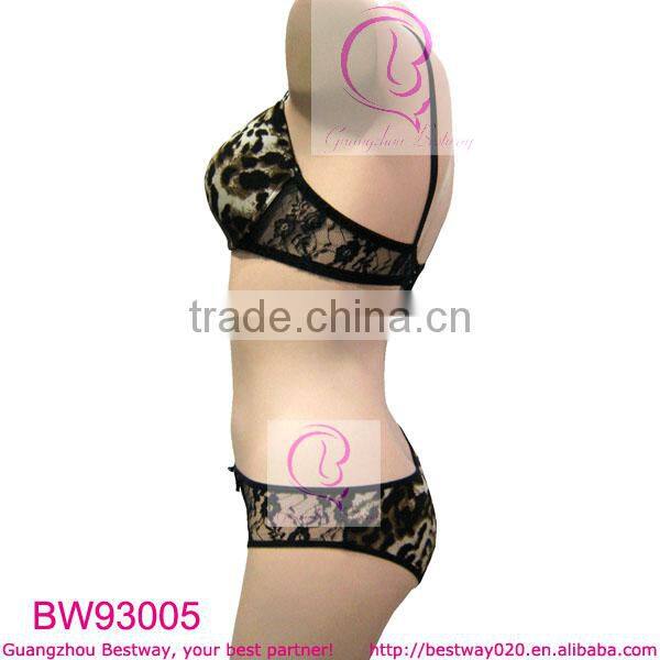About 1 USD hot sex bra images sexy bra and panty new design for wholesale women sexy leopard bra underwear