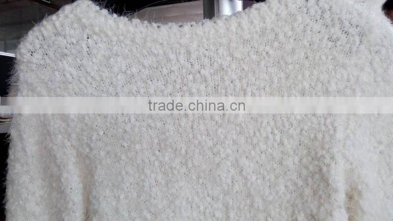 (LS023)Ladies stylish Chubby Boucle thick knit Sweater