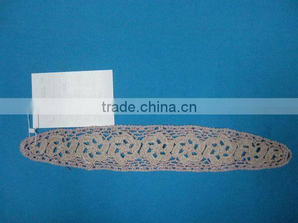 wholesale 6'' cotton crochet headbands flower pattern