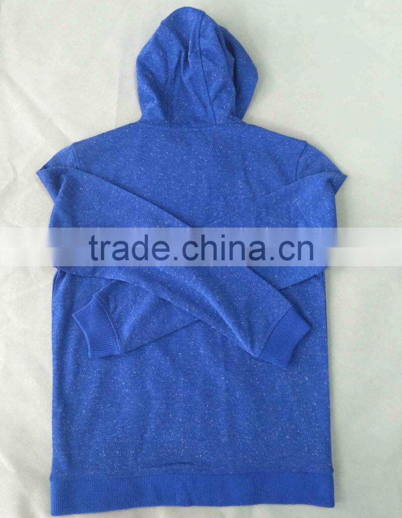 2017 oem mens print logo blue colour zip up hoodies wholesale