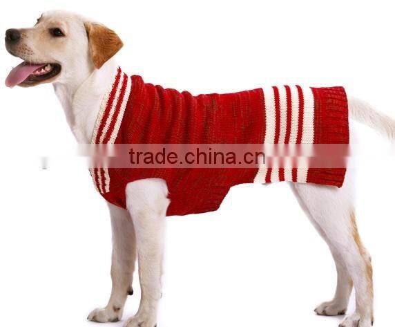 Fashionable pet accessories 2016 custom pet dog sweater designs hand knit cashmere dog sweater