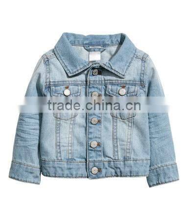New fashion design boys blue jean jackets stylish kids denim coats