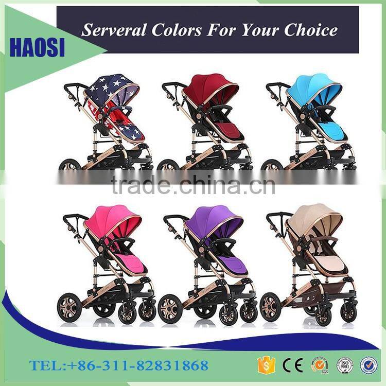 High Landscape Luxury Buggies Wholesale Baby Carriage Stroller Folding Baby Stroller 3-in-1