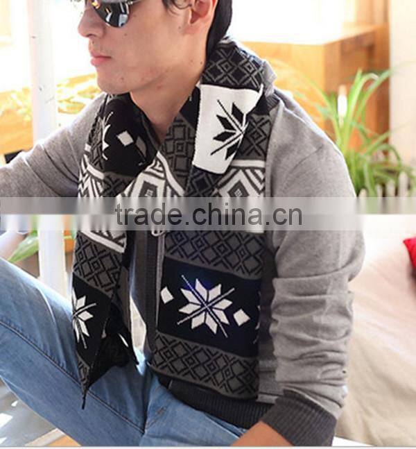 1 pc hot sale good quality printed flowers acrylic lmitation cashmere men and women winter scaf