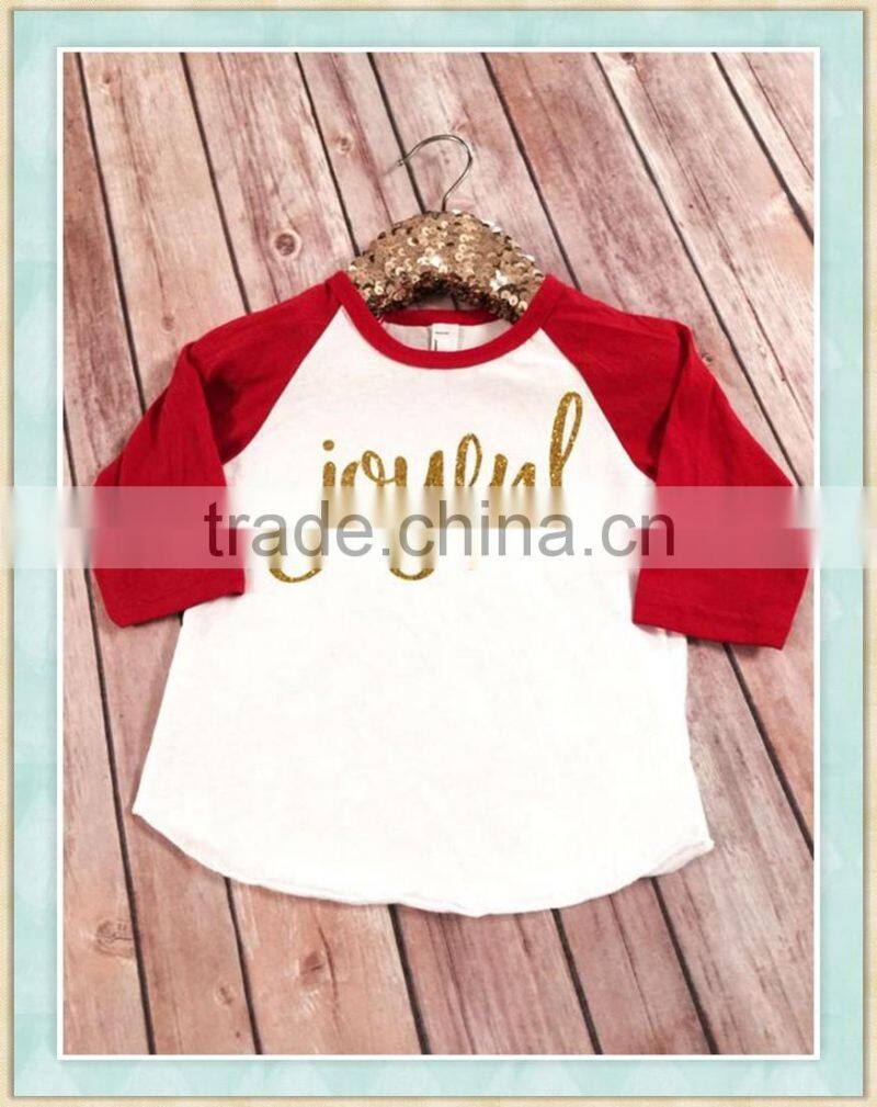 christmas ruffle raglan children wear ruffle raglan shirt joyful christmas shirt