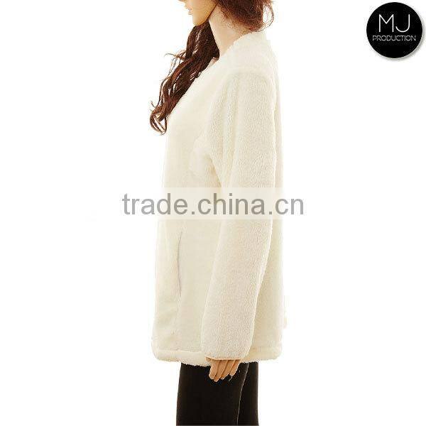 Wholesale Winter Girls Sweater Jacket Monogrammed Sherpa Fleece Quarter Zip Pullover Woman Clothing