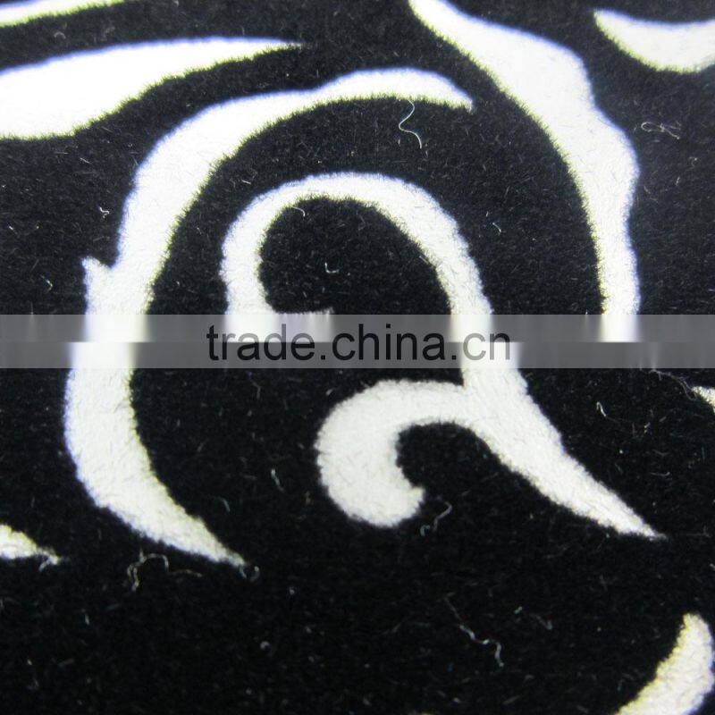 backing flocked genuine PU leather for sofa