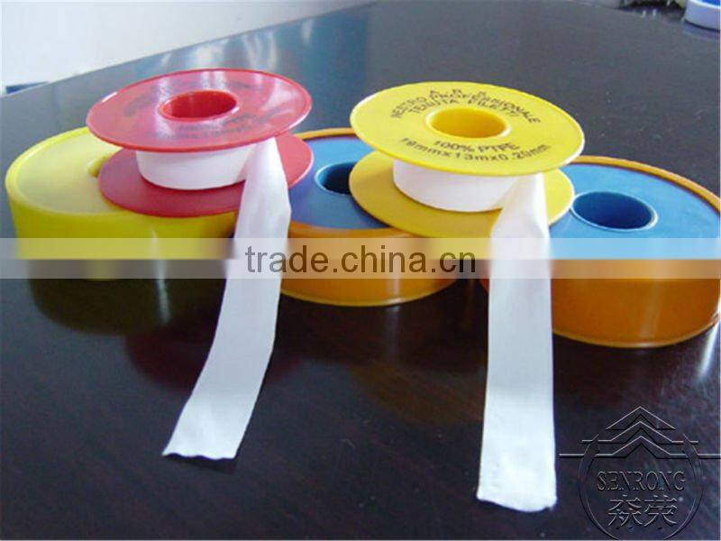 different colorful ptfe pipe thread seal tape