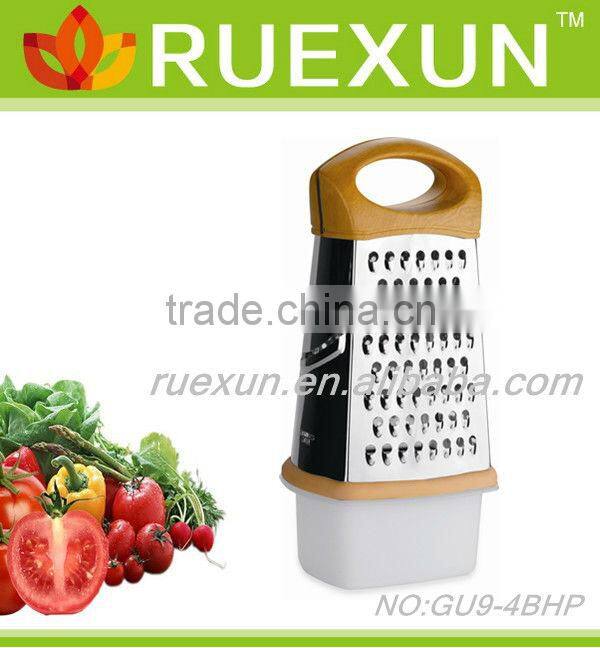 2014 new design 4 side grater with food container