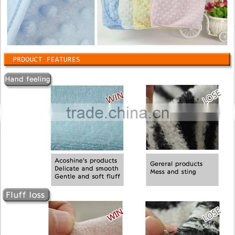 hot sale polyester new born thermal embossed micro fleece muslin baby blanket