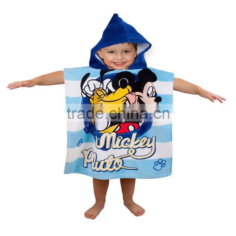 China Wholesale Manufacturer Custom Design Velour Hooded Bath Towel
