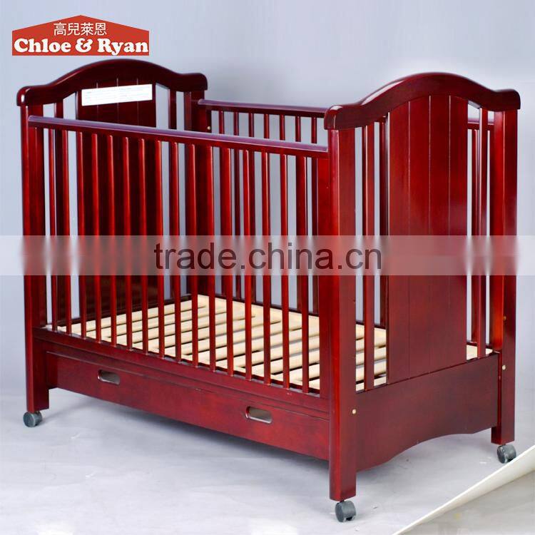 Multi-purpose wooden baby bed with cradle mosquito net,adult baby bed for baby