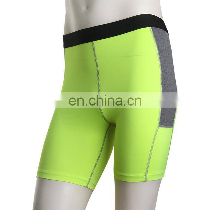 Men's Nylon Spandex Plain Sport Football Fit Running Shorts
