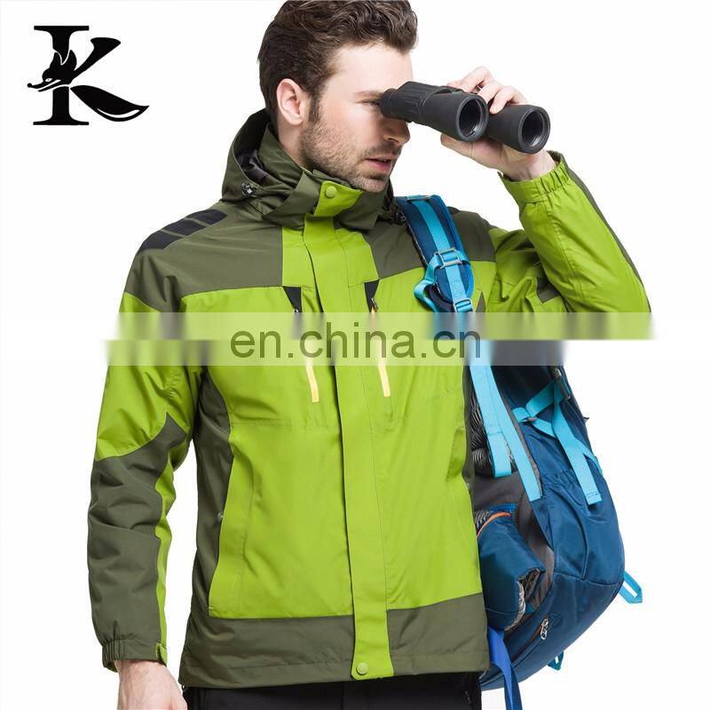 high performence men 3 in 1 jacket outdoor winter jacket support customized