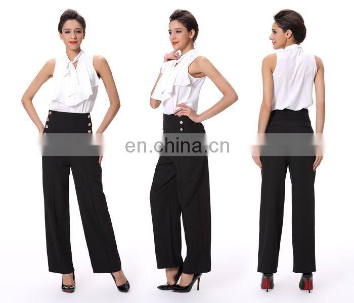 2015 New High Waist Office Lady Good Women Pants Trousers