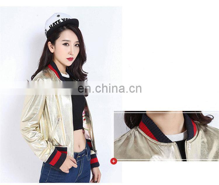 Women Autumn 2016 New Motorcycle Leather Coats Short Korean Version of Slim Real Leather Coat Female