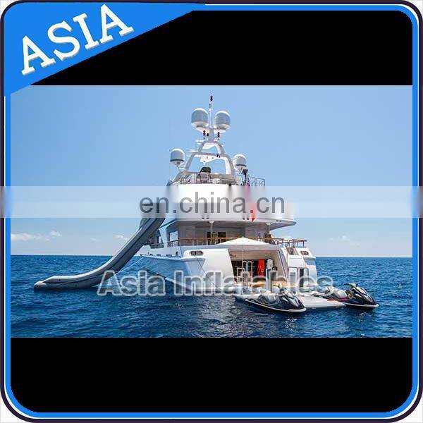 Customized Inflatables Slide for Yacht/Giant Inflatable Yacht Water Slide for sale