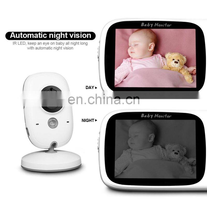New Arrival 3.2 Inch Wireless Baby Monitor Digital Screen Smart Camera Support Night Vision Intercom Temperature Showing and l