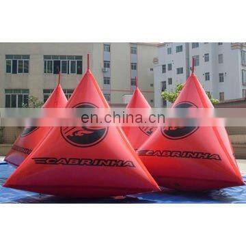 inflatable triangular mark buoys for water advertisement