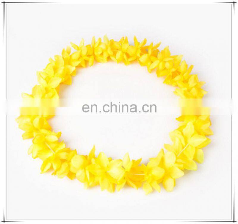 Blue Hawaiian Flower Lei Wedding Flower Garlands Flower Strings Decoration
