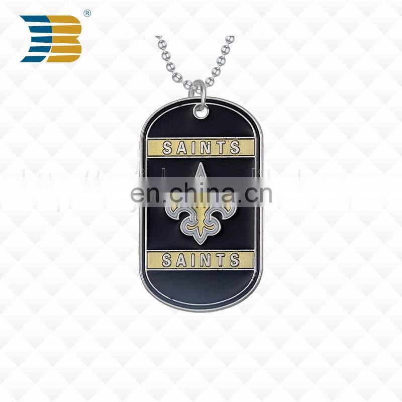 Chinese manufacturer design custom metal military dog tag