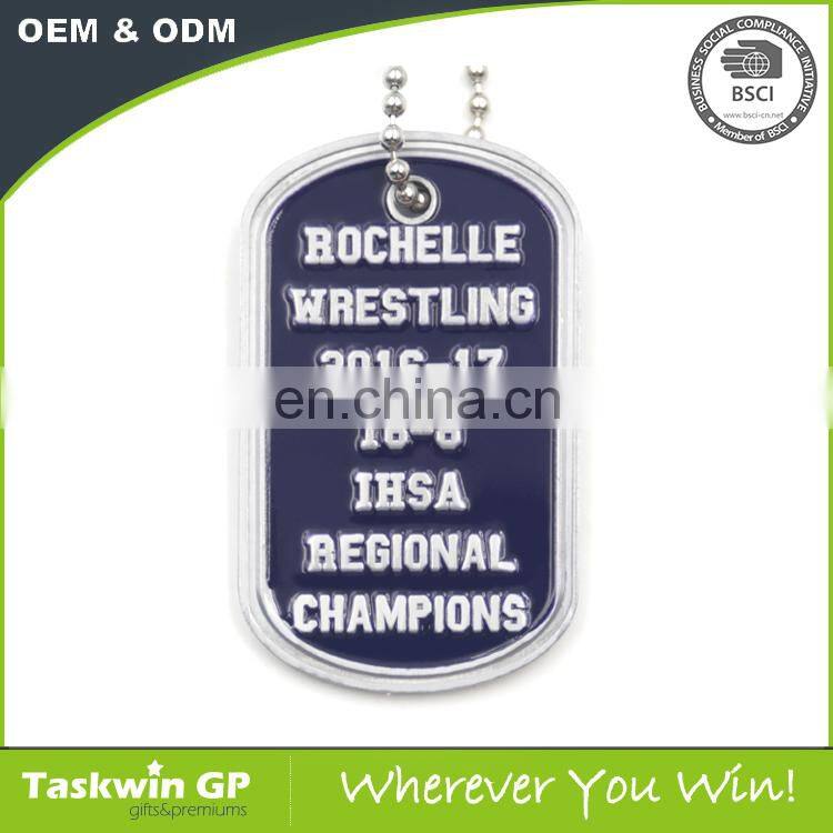 Custom Personalized couple Antique souvenir Round metal dog tag