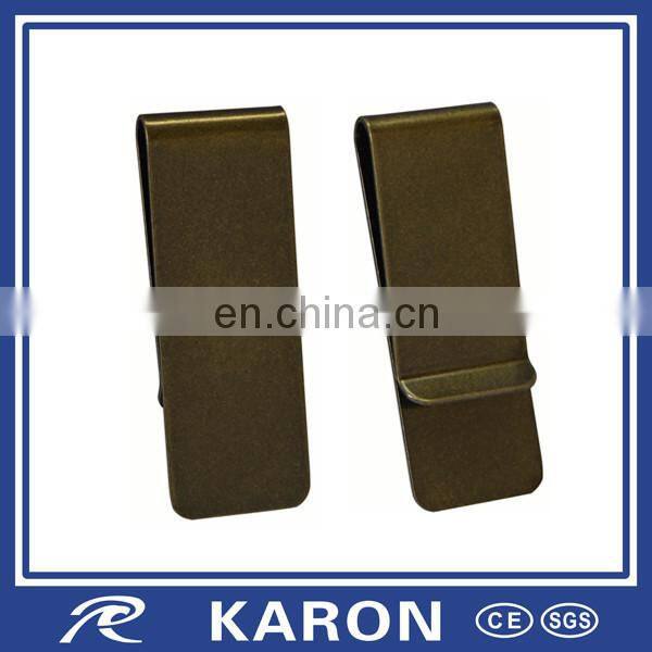 cheap metal paper clip with laser engraved logo