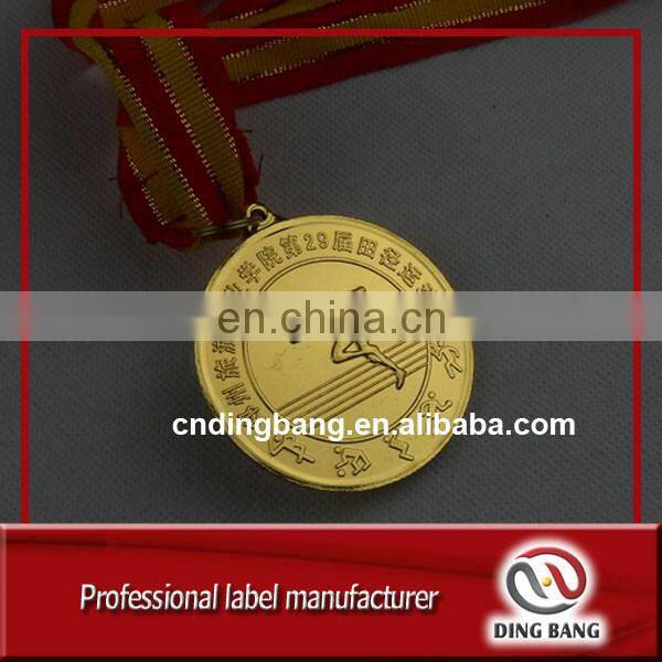 High quality Hot Sale 3D Metal School Sports Meeting Use Zinc Alloy Award Promotion Gold Medal