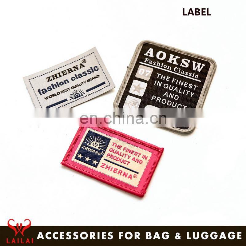 Custom logo garment tags cartoon woven garment label