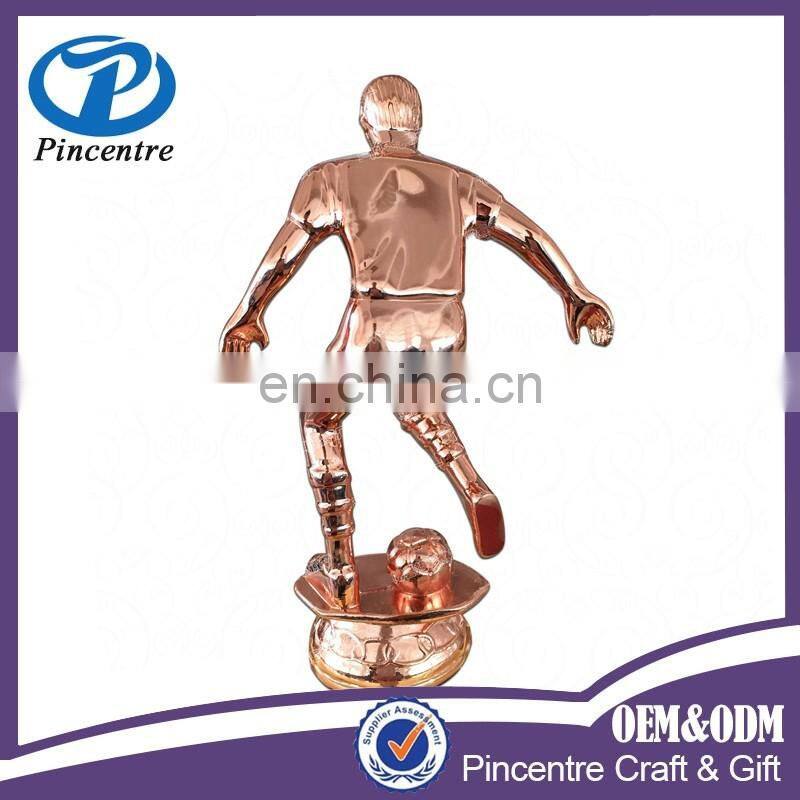 Custom unique design football trophy from china manufacturer