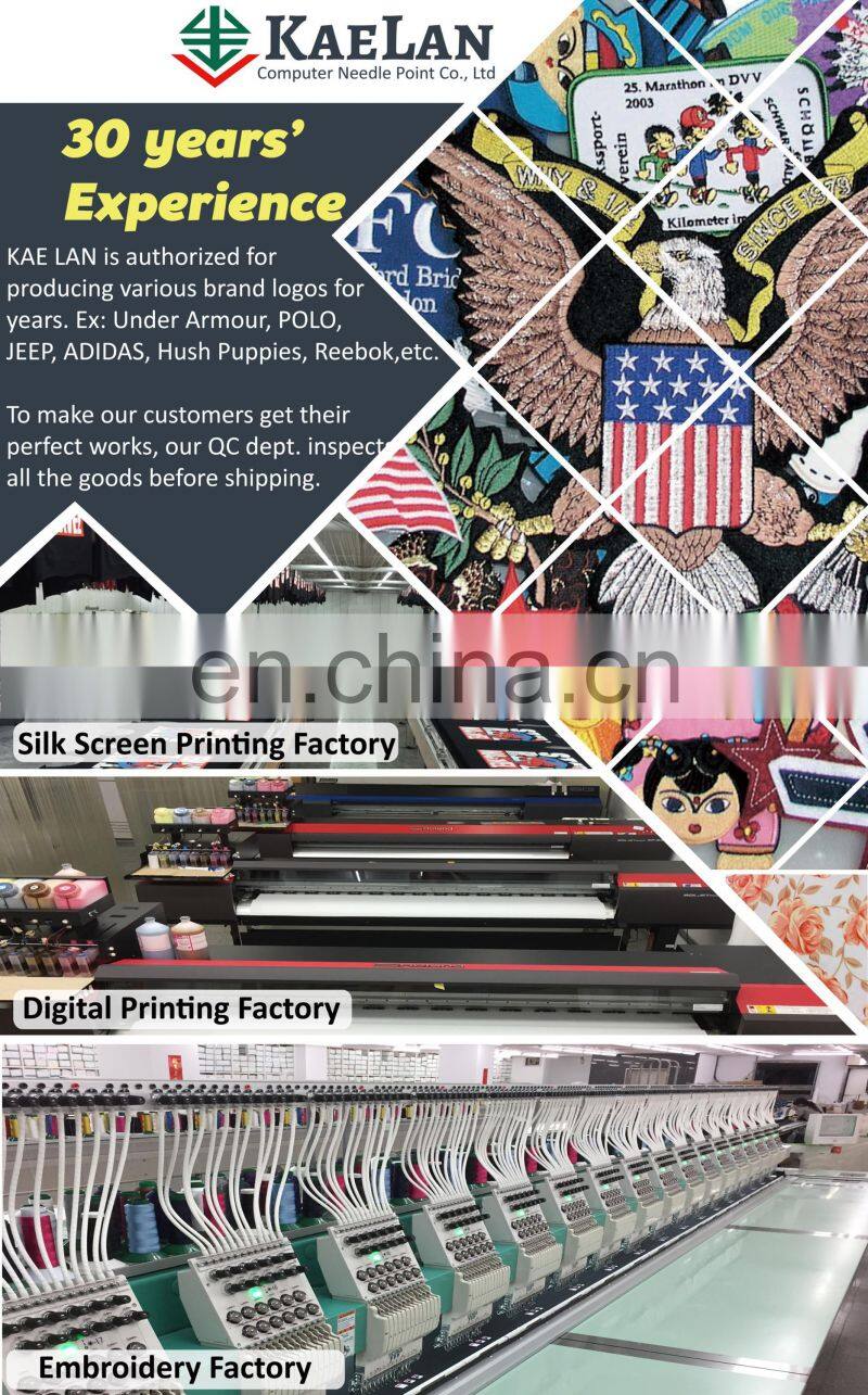 Full embroidery eagle design jacket accessory iron-on patch