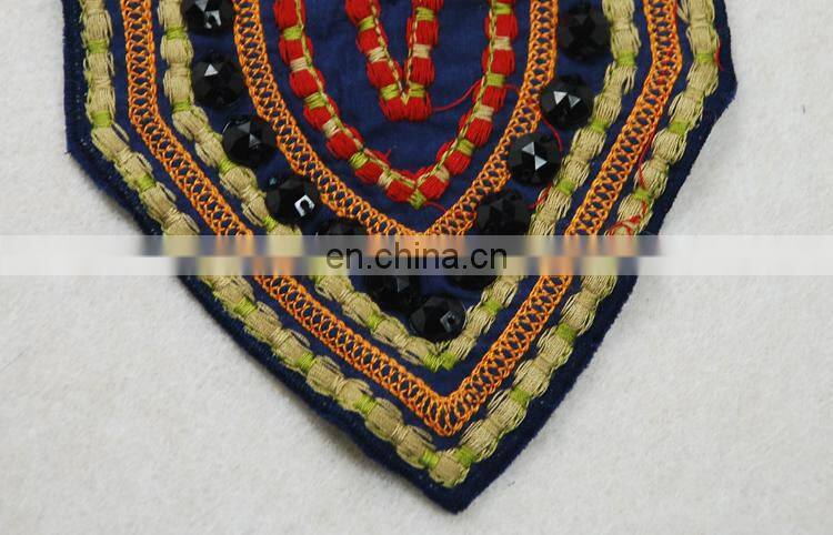 Rhinestone Collar national style decorated neck line