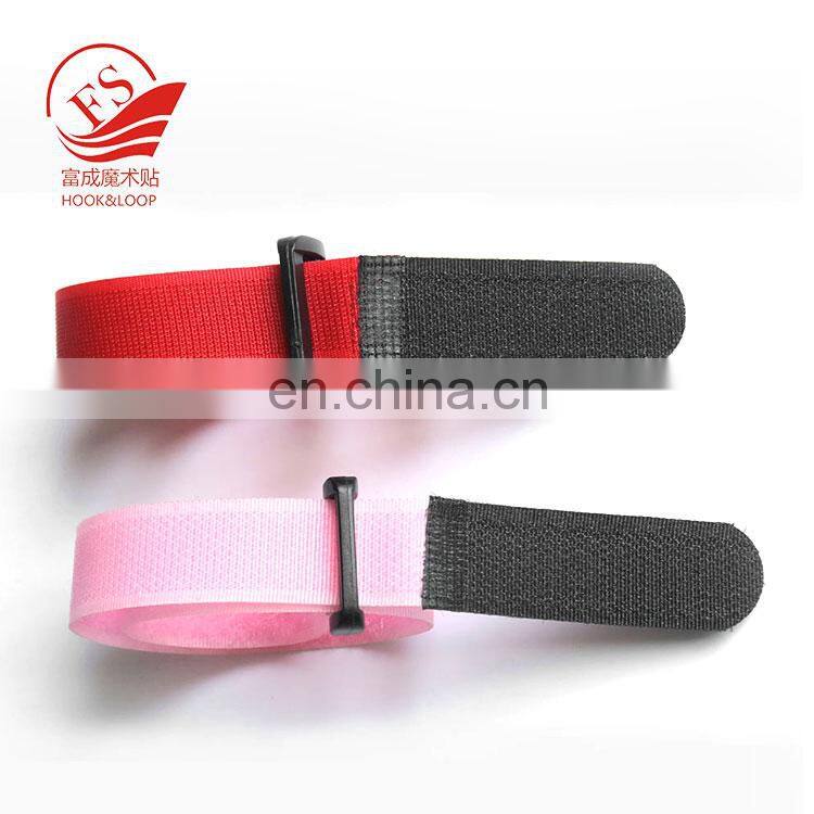 100% nylon recycled black color cable ties with plastic buckle