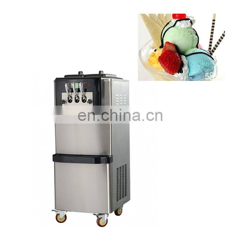IS-BX588CTR Stainless Steel 48-58L/H Vertical Dual System Soft Ice Cream Maker Machine