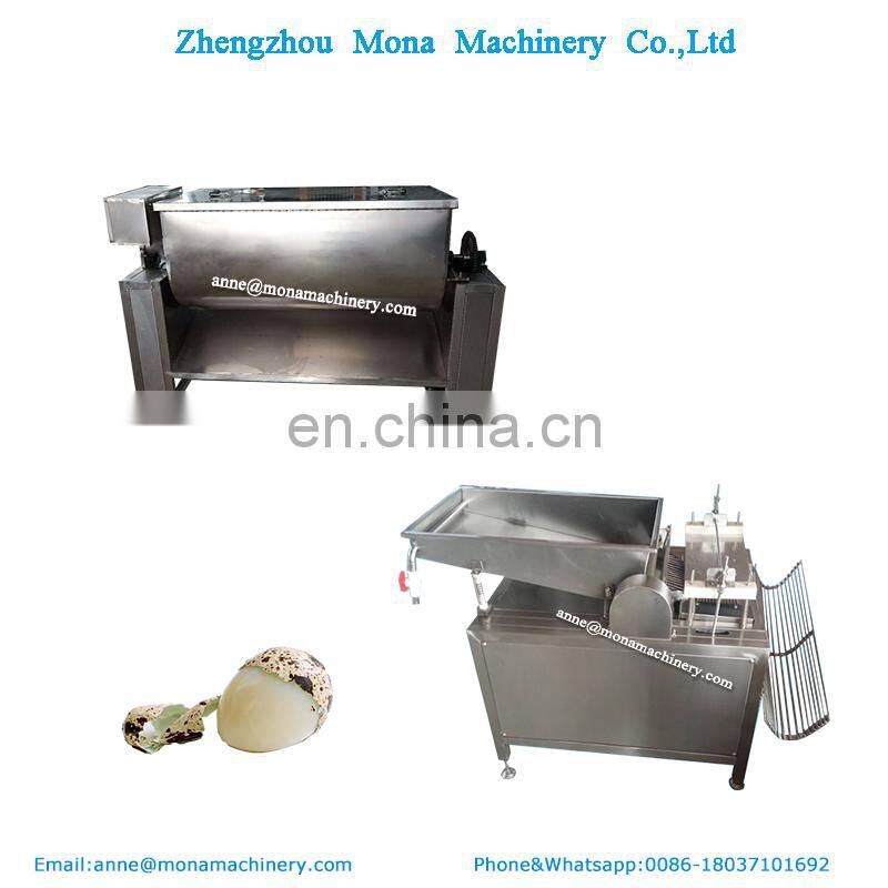 Stainless quail egg shelling production line
