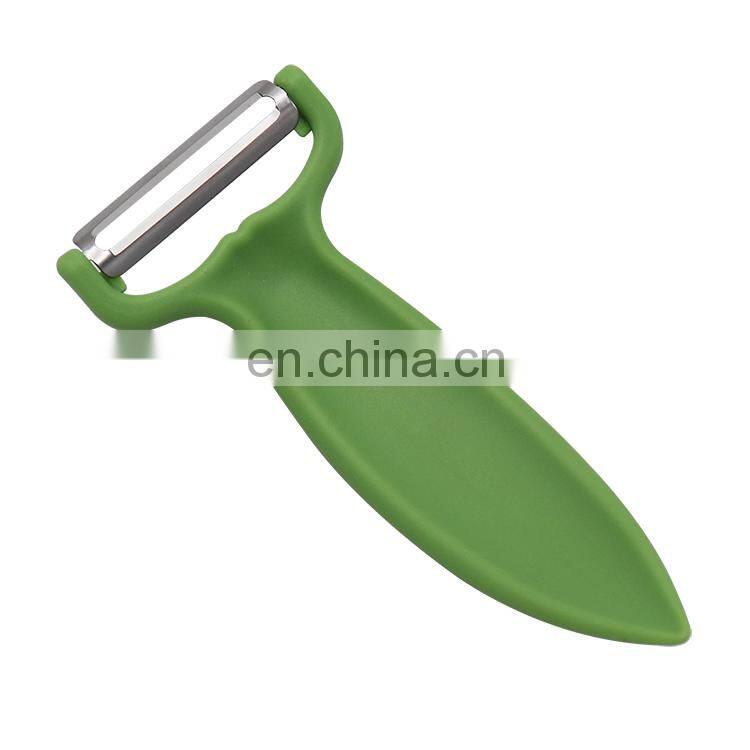 Kitchen Accessories Leaf Shape Fruit Vegetable Potato Peeler with Plastic Handle