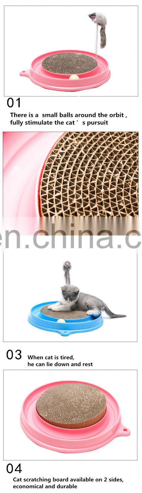 Pet Toys Cat Crazy Ball Disk Catch The Mouse Toy Interactive Amusement Plate Cat Moving Turntable