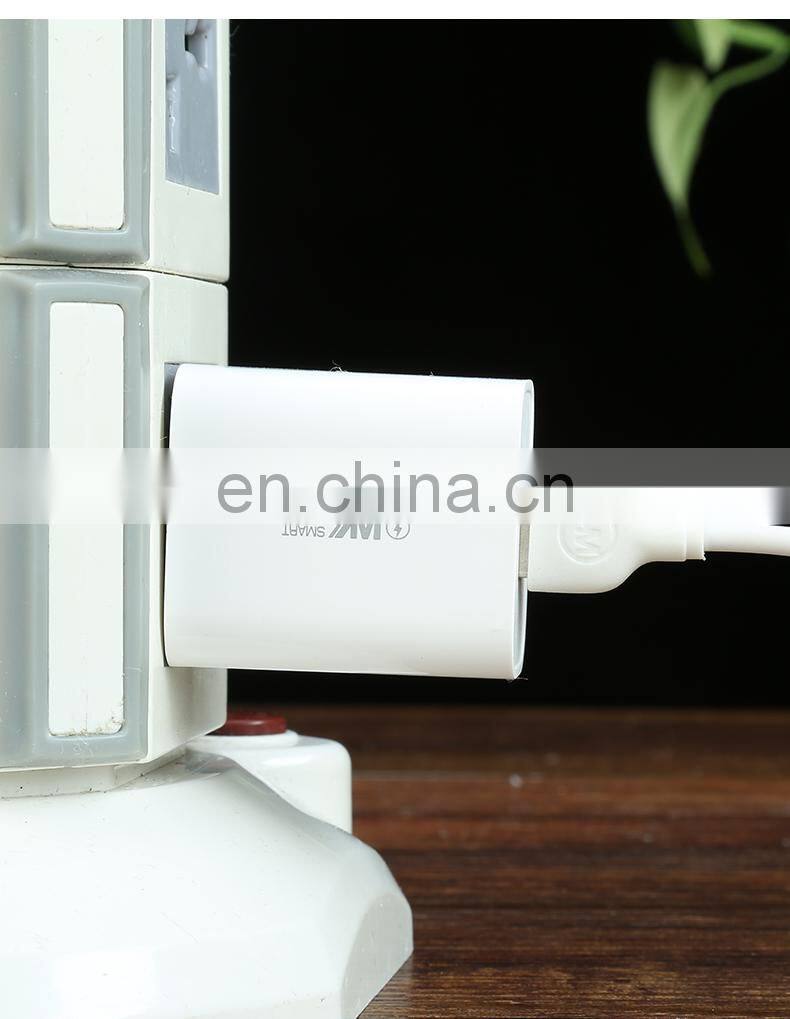 3C Certified Quick Charging Power Mini Style USB Port US Plug Charger with Data Cable USB-Lightning / Micro / Type C