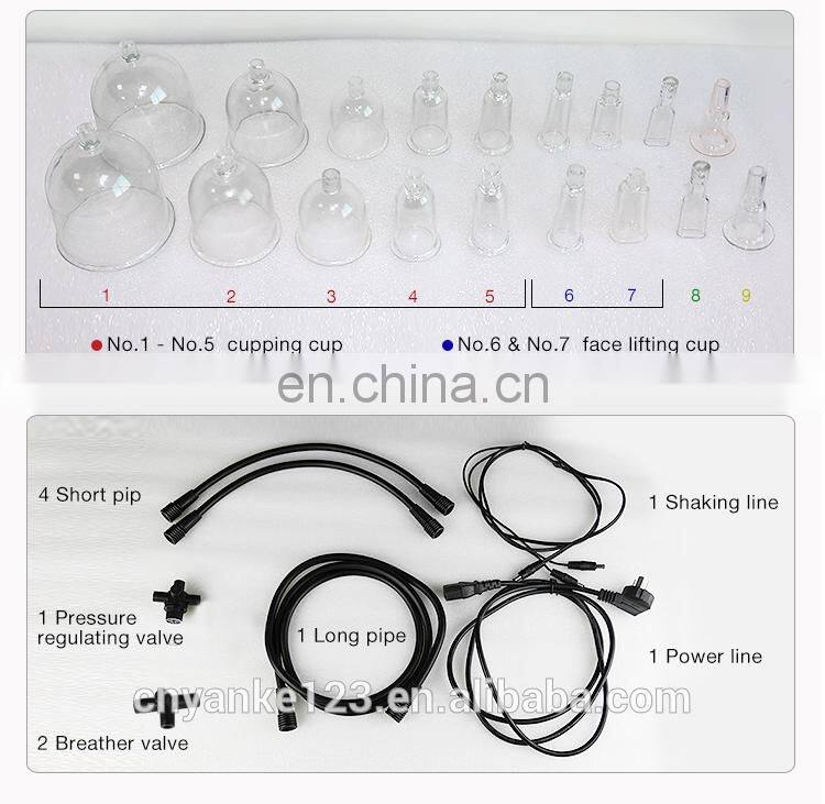Powerful Women vacuum suction cup therapy vacuum butt lifting machine / breast enhancement buttocks enlargement machine