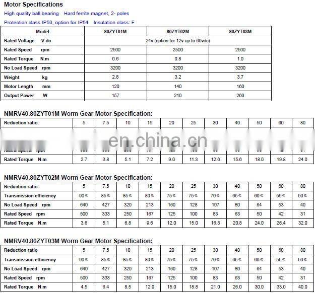 high power large torque dc lift motor