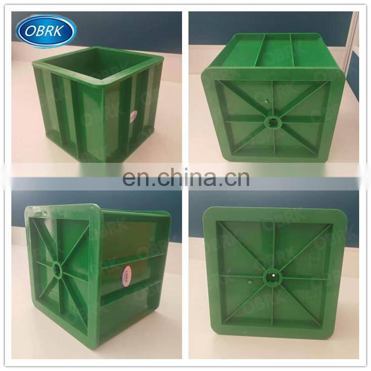 150mm cube plastic concrete test one gangs mould