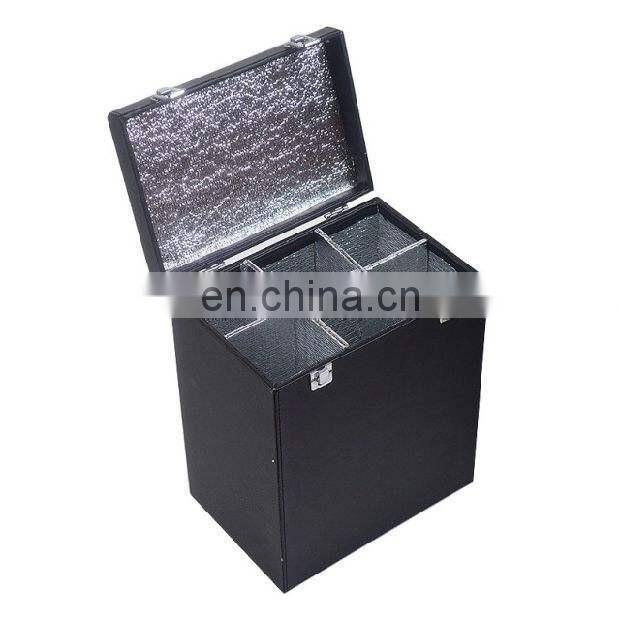 Senior business white wine suitcase,6 aluminum wine bottles trolley case/wine bottle display case