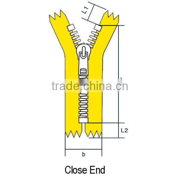 Closed-End No.5 Vislon Zipper with DA Slider whosale