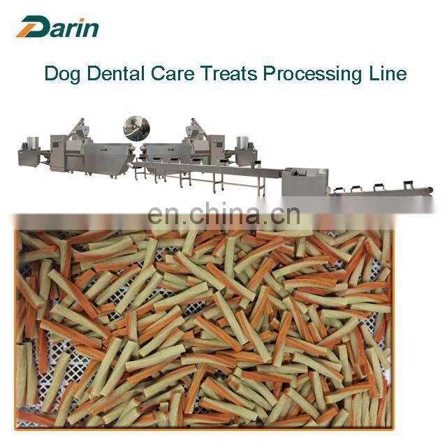 Bi-color Twisted Dog Chews Food Processing Plant