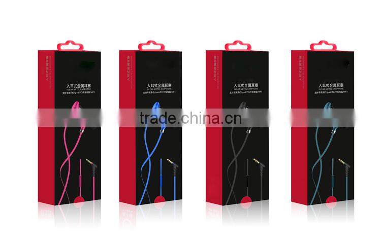 Wired earphones ,Sports Earphone with popular flat noodel cable